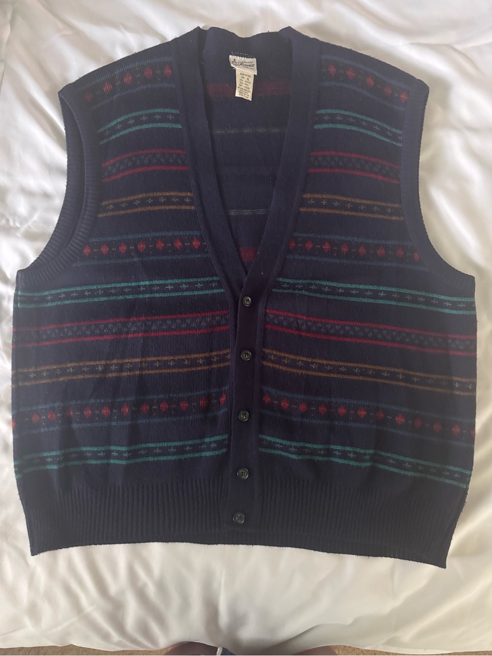 Maglificio Florence Sweater Vest Cardigan Mens XL Grandpa Sweater